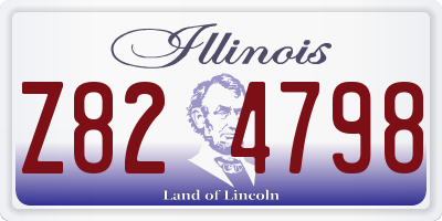 IL license plate Z824798