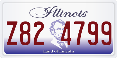 IL license plate Z824799