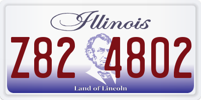 IL license plate Z824802
