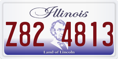 IL license plate Z824813