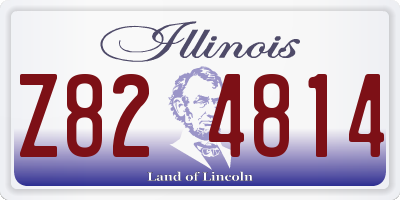 IL license plate Z824814