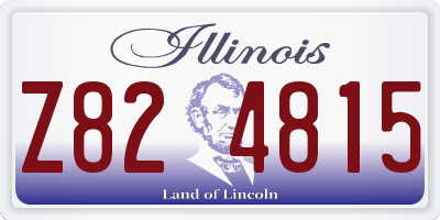 IL license plate Z824815