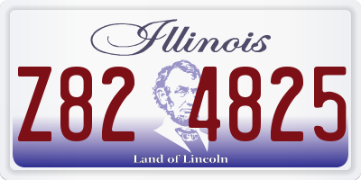 IL license plate Z824825