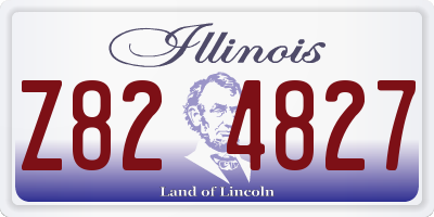 IL license plate Z824827