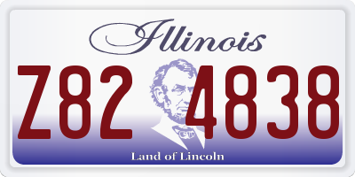 IL license plate Z824838