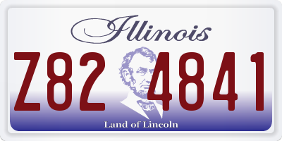 IL license plate Z824841
