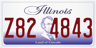 IL license plate Z824843