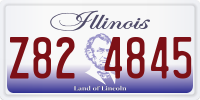 IL license plate Z824845
