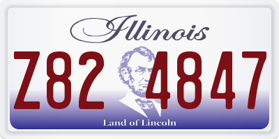 IL license plate Z824847