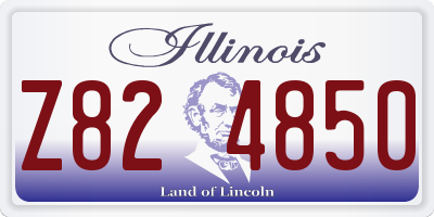 IL license plate Z824850
