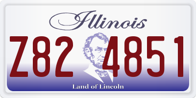 IL license plate Z824851