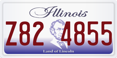 IL license plate Z824855