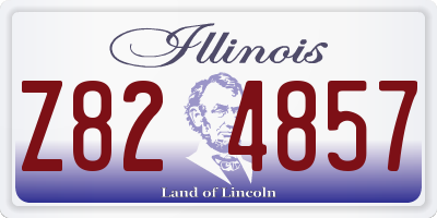 IL license plate Z824857