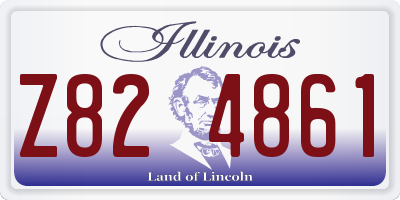 IL license plate Z824861