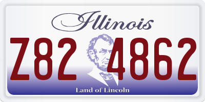 IL license plate Z824862