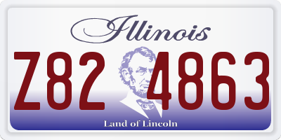 IL license plate Z824863