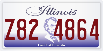 IL license plate Z824864