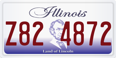 IL license plate Z824872