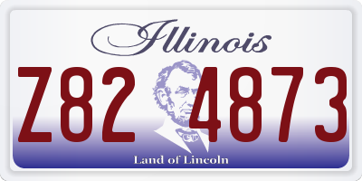 IL license plate Z824873