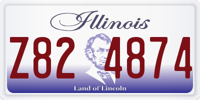 IL license plate Z824874