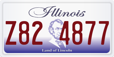 IL license plate Z824877