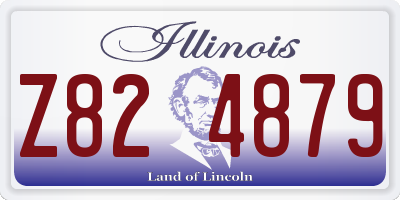 IL license plate Z824879