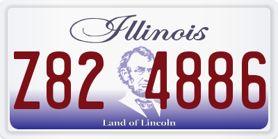 IL license plate Z824886