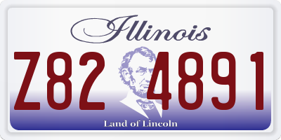 IL license plate Z824891