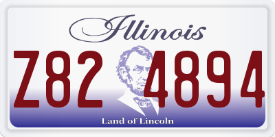 IL license plate Z824894