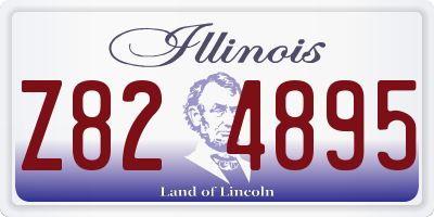 IL license plate Z824895