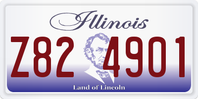 IL license plate Z824901