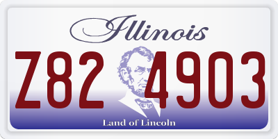 IL license plate Z824903