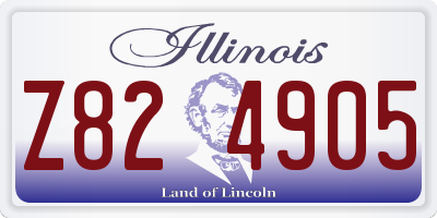 IL license plate Z824905