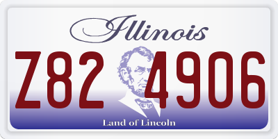 IL license plate Z824906