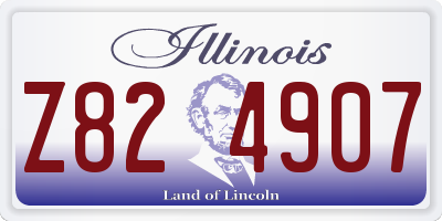 IL license plate Z824907