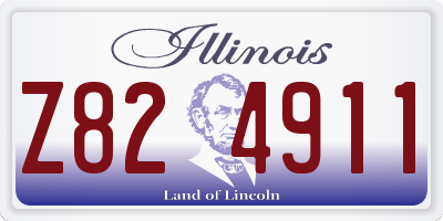 IL license plate Z824911