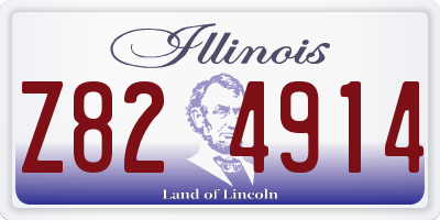 IL license plate Z824914