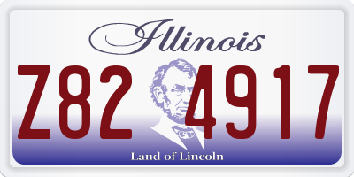 IL license plate Z824917