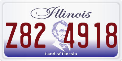 IL license plate Z824918