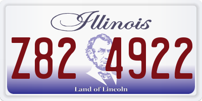 IL license plate Z824922