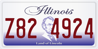 IL license plate Z824924