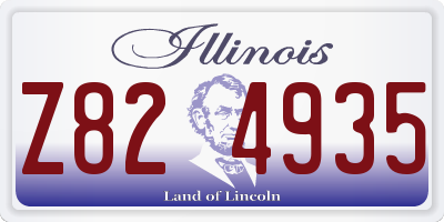 IL license plate Z824935