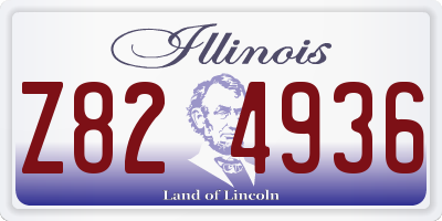 IL license plate Z824936