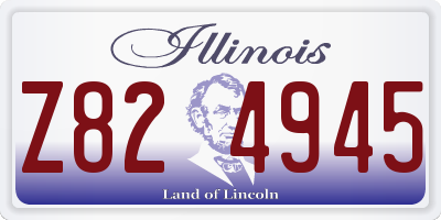 IL license plate Z824945