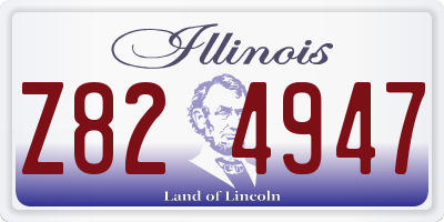 IL license plate Z824947