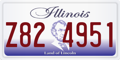 IL license plate Z824951