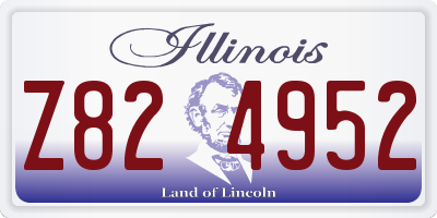 IL license plate Z824952