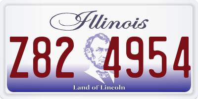 IL license plate Z824954