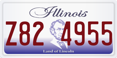 IL license plate Z824955
