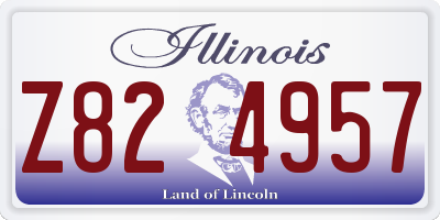 IL license plate Z824957